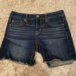 American Eagle shorts. Size 0. Dark wash.